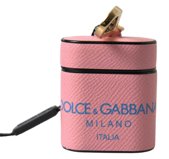 Chic Airpods case made of calf leather in pink