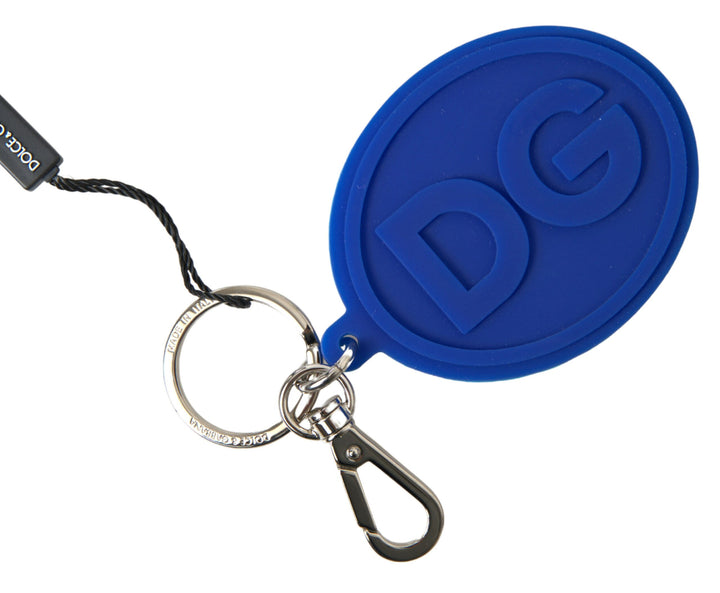 Chic logo keychain made of brass and rubber