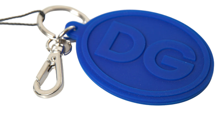 Chic logo keychain made of brass and rubber