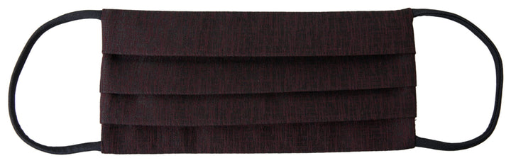 Elegant maroon face mask with logo detail