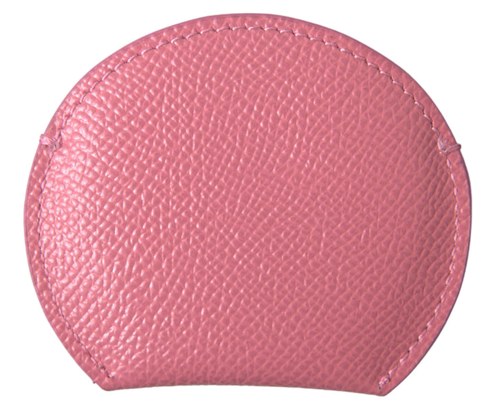 Elegant pink leather mirror holder