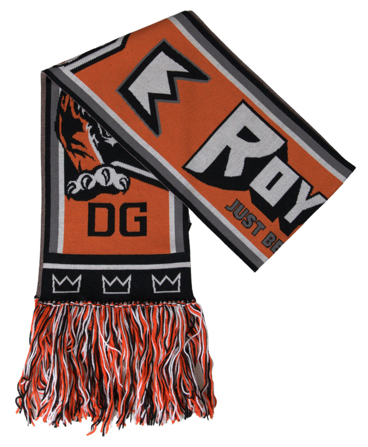 Exquisite multicolor scarf made of wool and cashmere