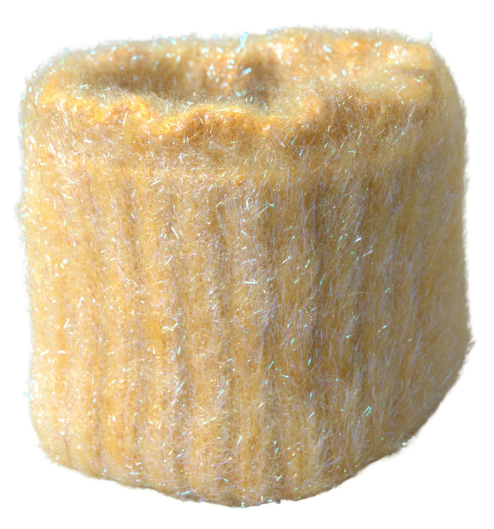 Gelber Polyester-Mohairfaser-Halstuchschal
