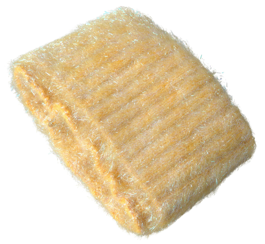 Gelber Polyester-Mohairfaser-Halstuchschal