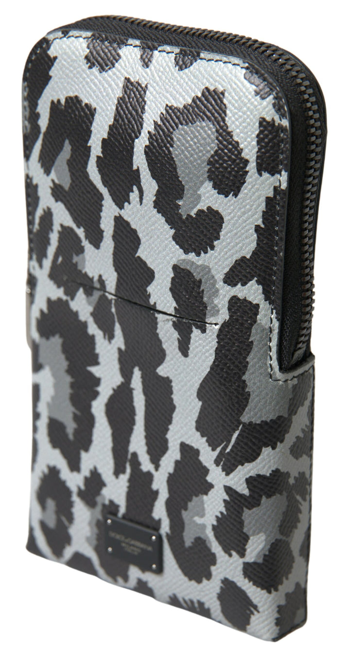 Elegant leather crossbody phone bag