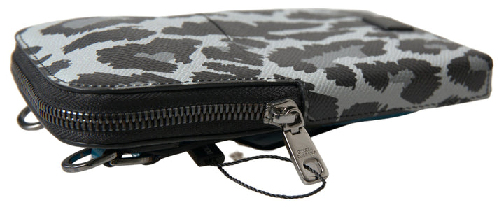 Elegant leather crossbody phone bag