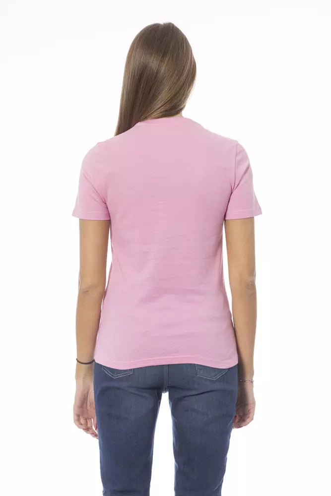 Multicolor Baumwolle Frauen T-Shirt