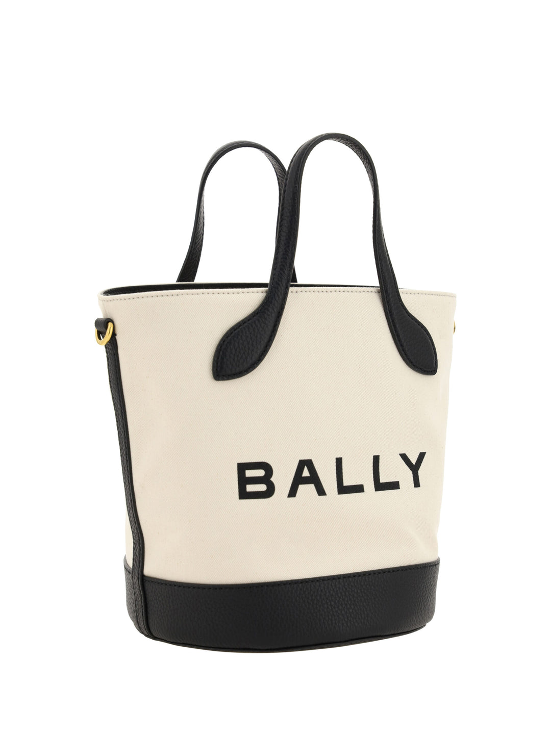 Elegante Monogramm-Eimertasche in Schwarz & Weiß