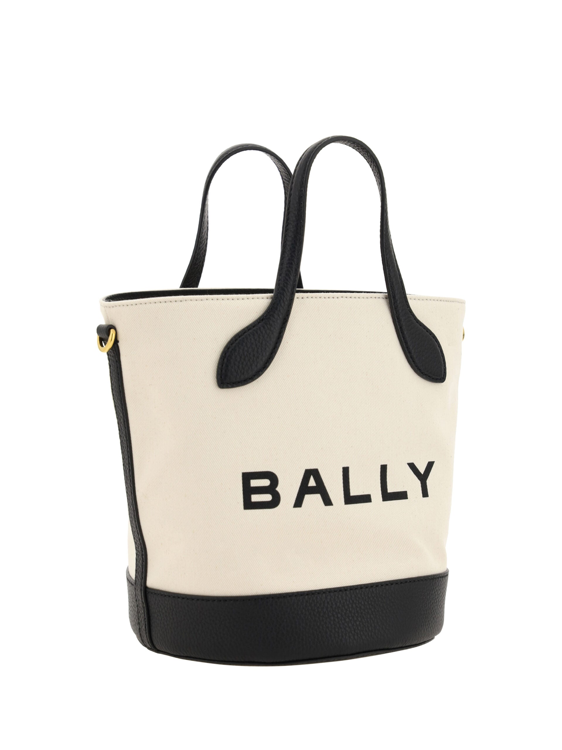Elegant monogram bucket bag in black &amp; white