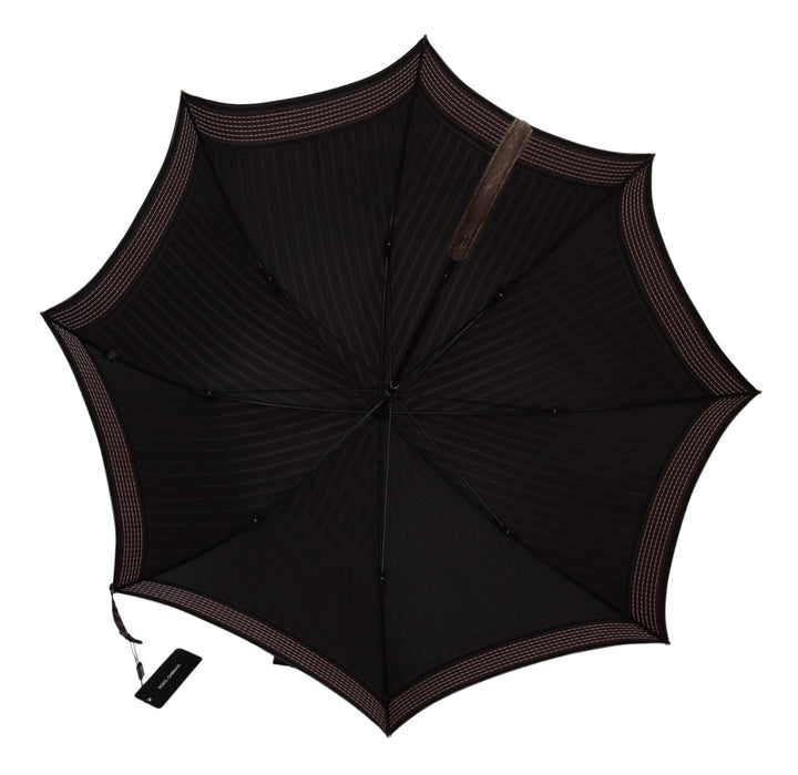 Elegant striped classic umbrella