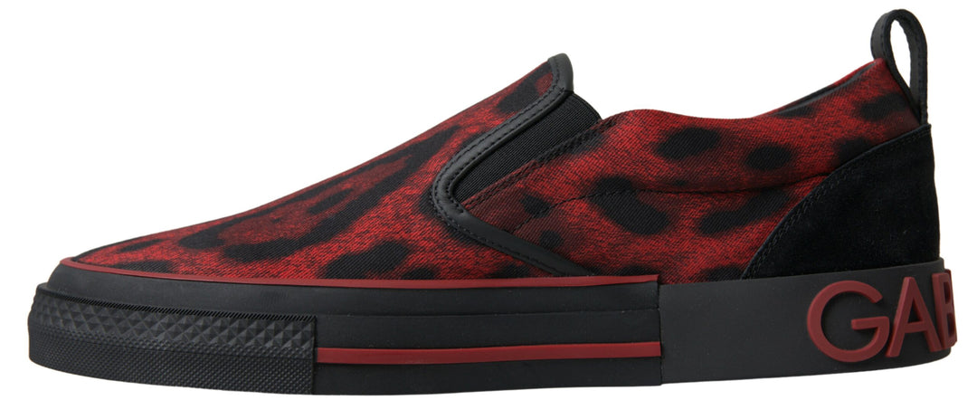 Dolce & Gabbana Schicke Leopard Print Loafers Sneakers