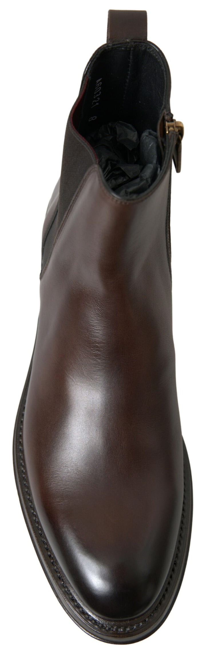Braun Leder Chelsea Herren Stiefel Schuhe