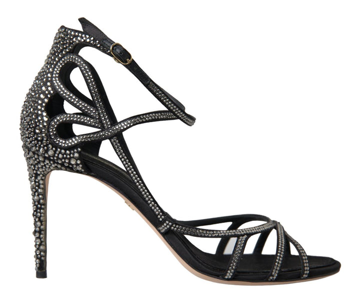 Strass Stiletto Sandale Satin Schuhe