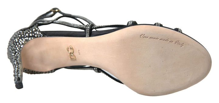 Strass Stiletto Sandale Satin Schuhe