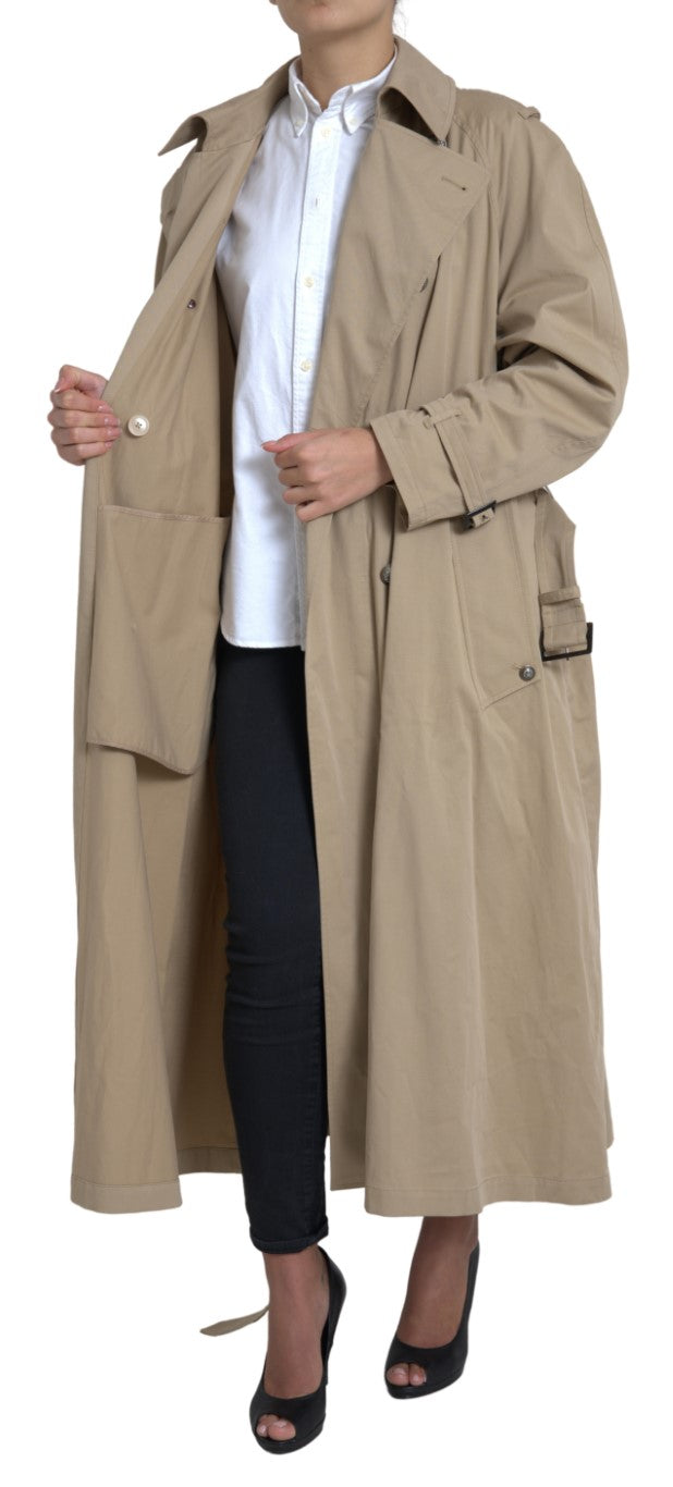 Elegant double-breasted trench coat