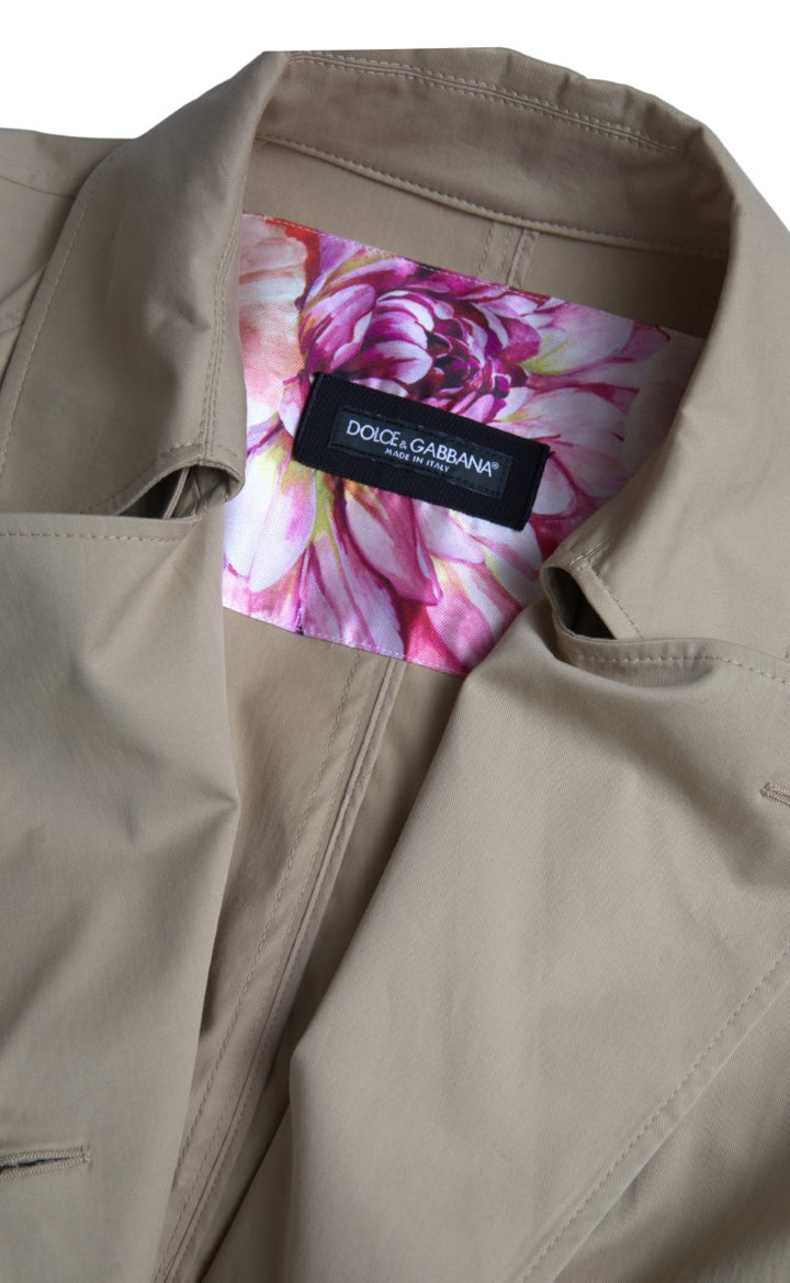 Elegant double-breasted trench coat