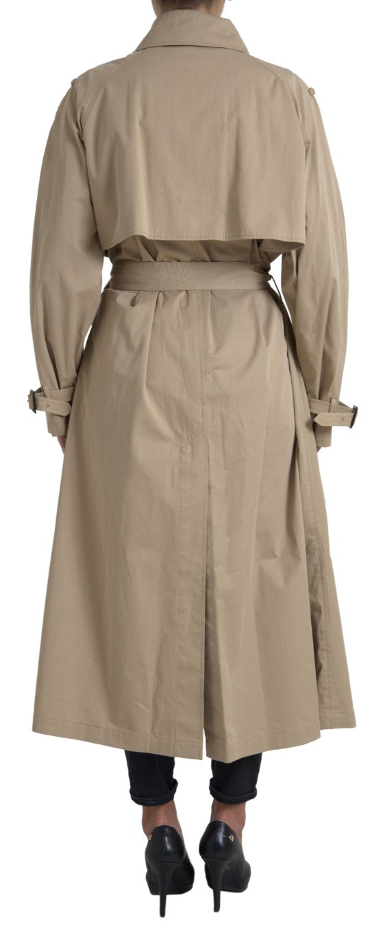 Elegant double-breasted trench coat