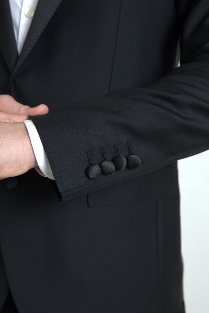 Exquisite slim-fit wool blend blazer