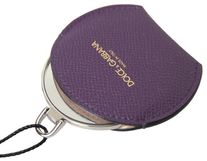 Elegant purple leather mirror holder