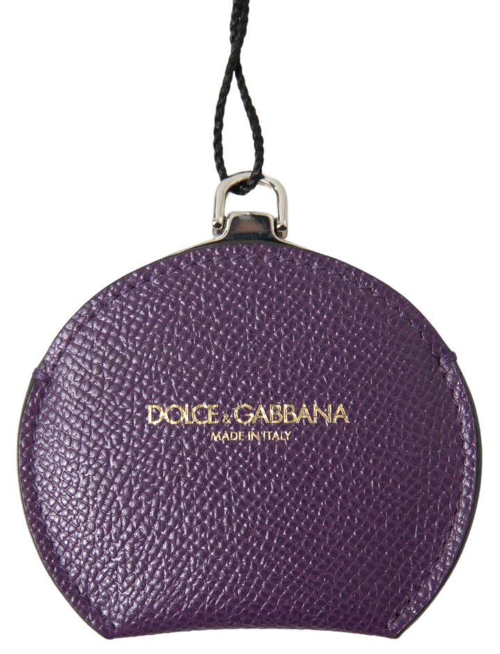 Elegant purple leather mirror holder