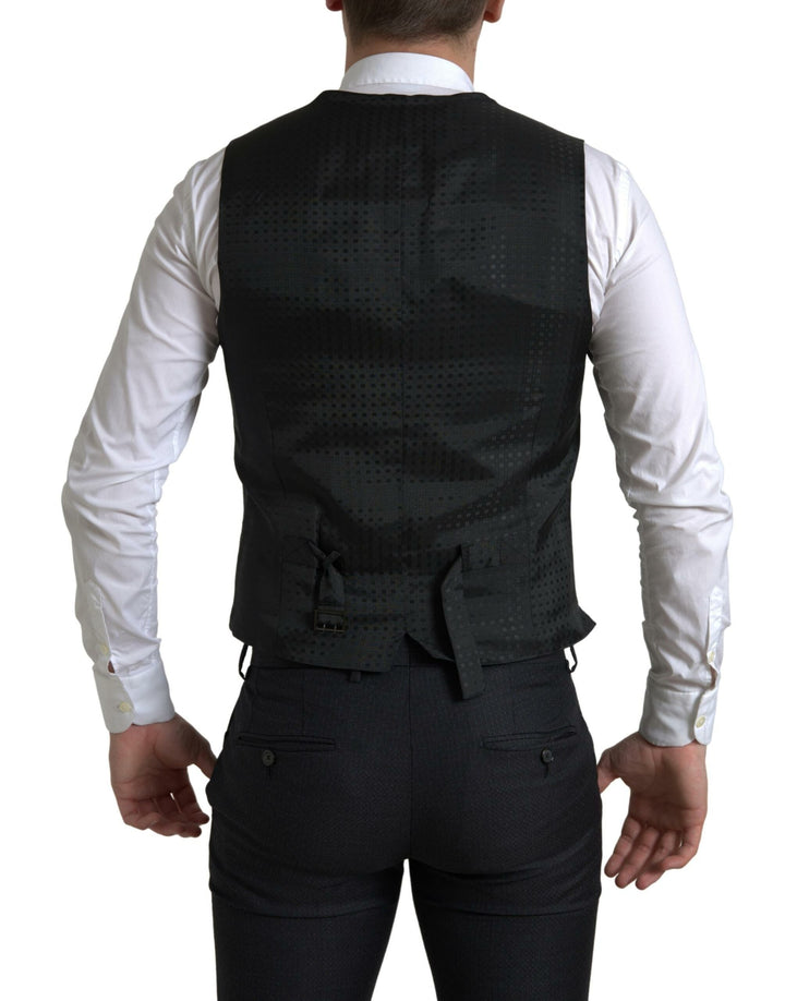 Elegant black Martini slim fit suit 3-piece