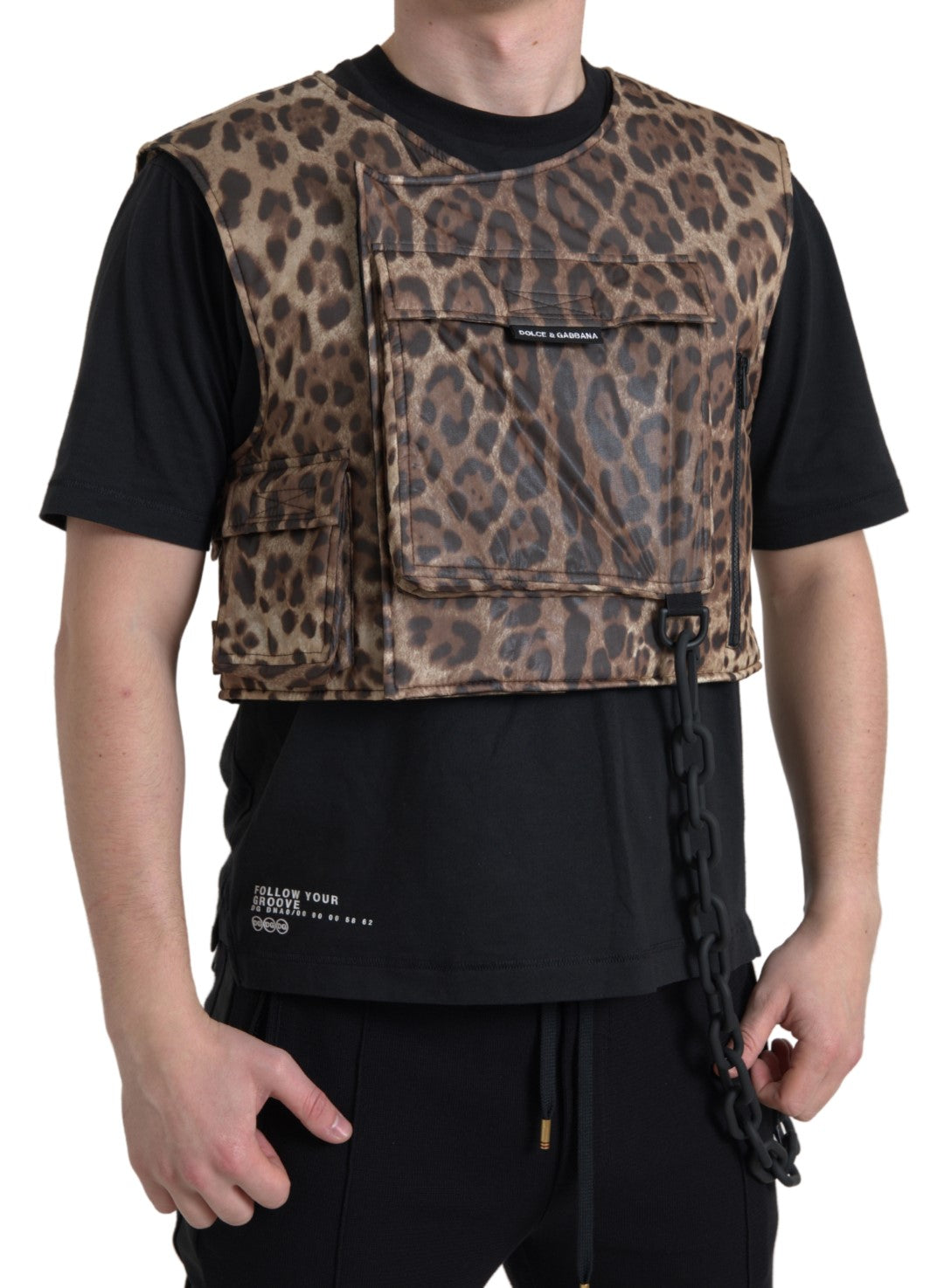 Leopard silk vest Exclusive sportswear