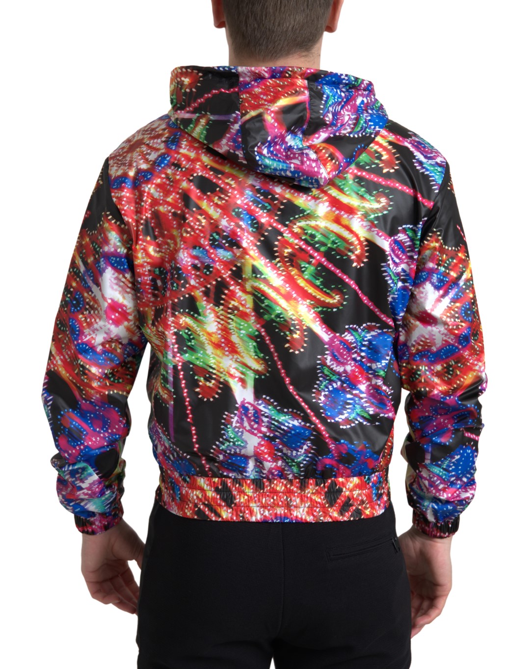 Multicolor hoodie with zipper