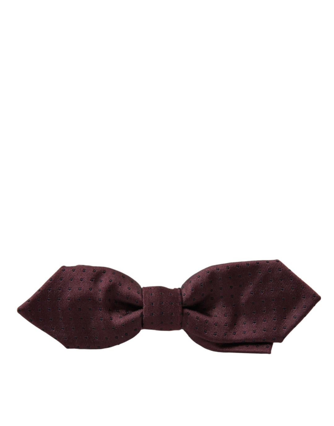 Elegant silk bow tie in Bordeaux
