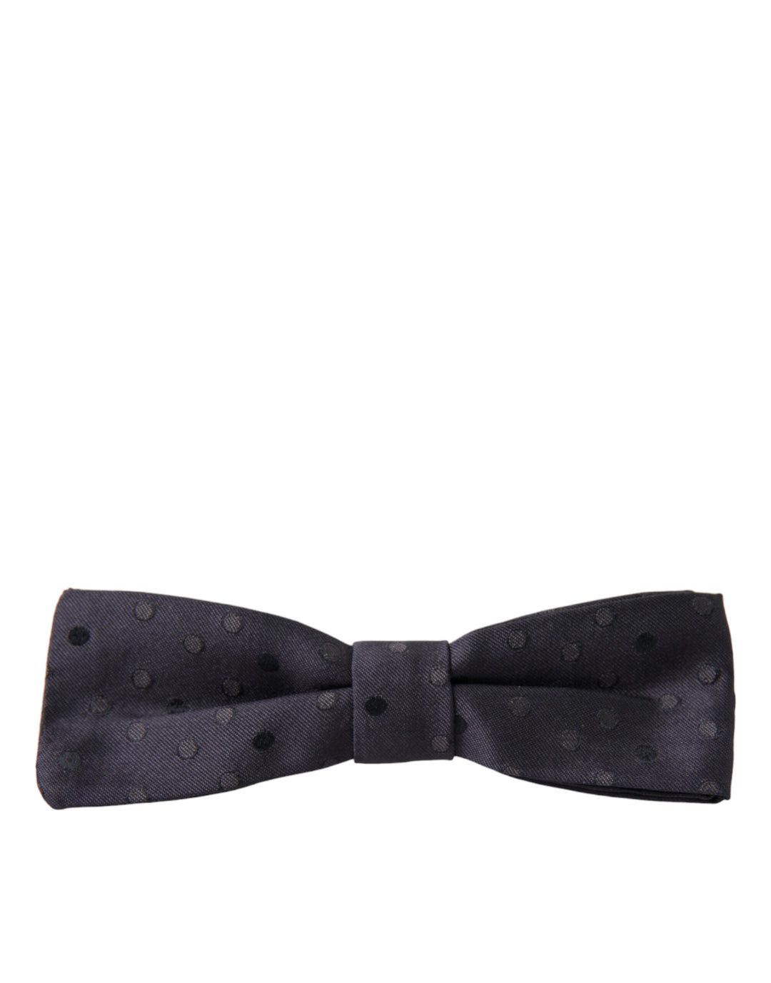 Elegant silk bow tie with polka dot