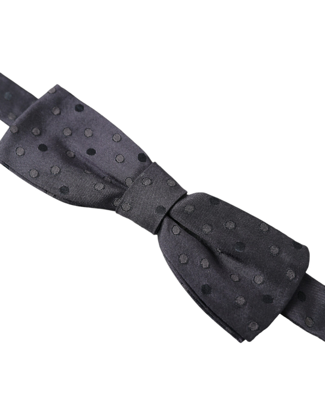 Elegant polka dot silk bow tie