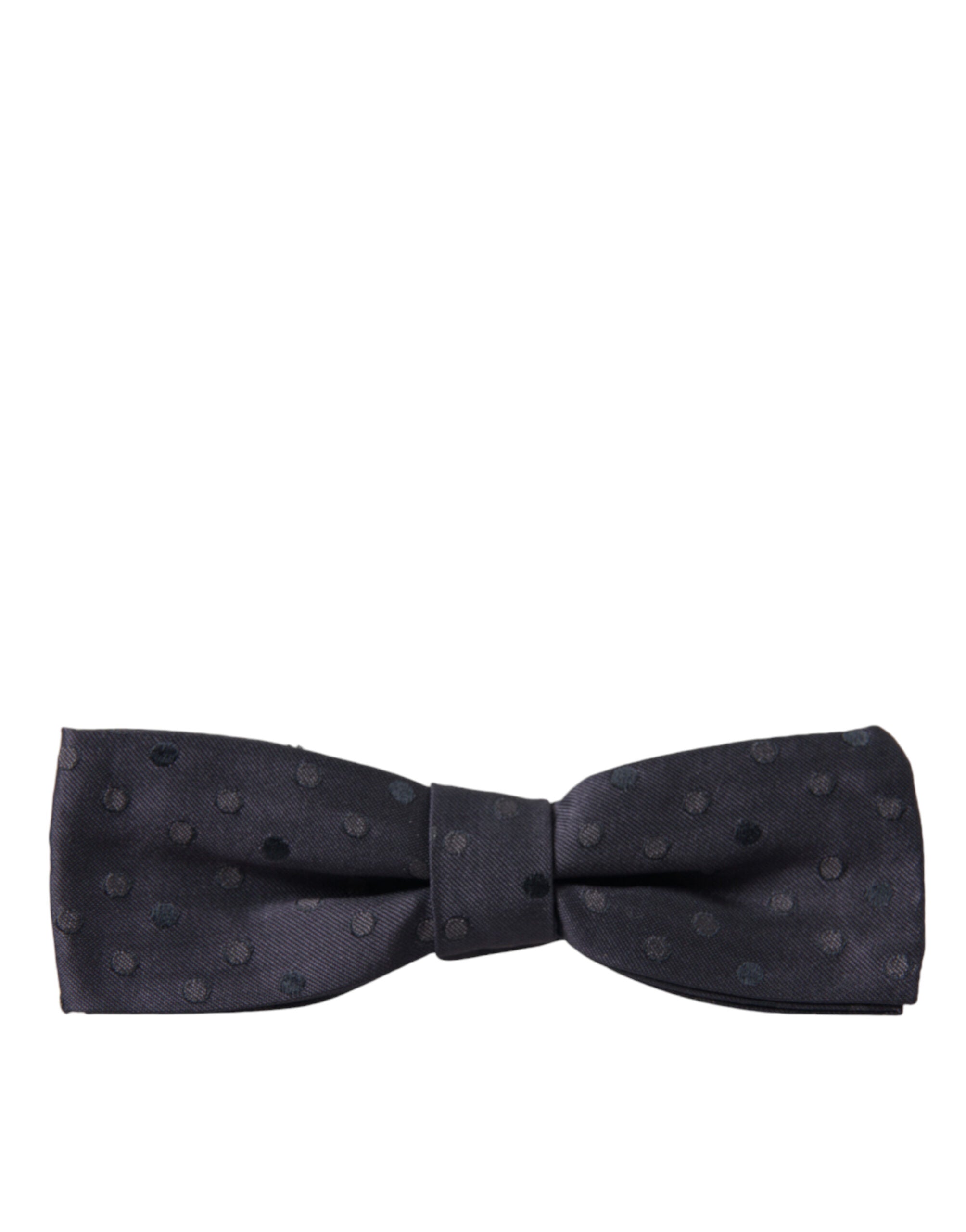Elegant polka dot silk bow tie