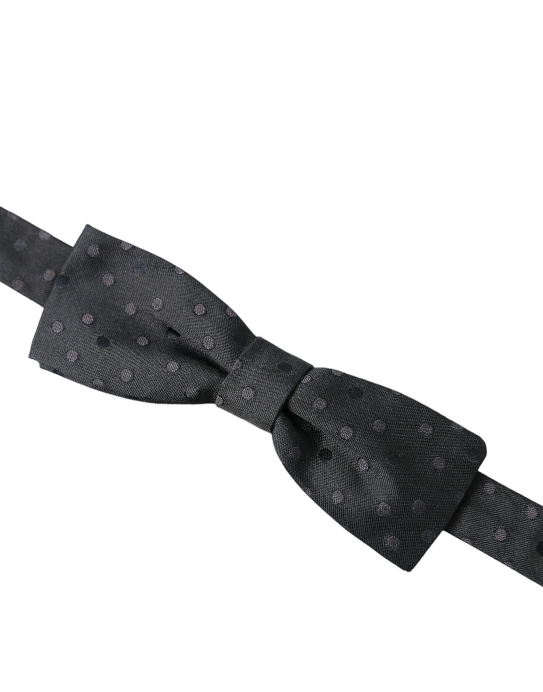 Opulent silk bow tie with polka dot for men