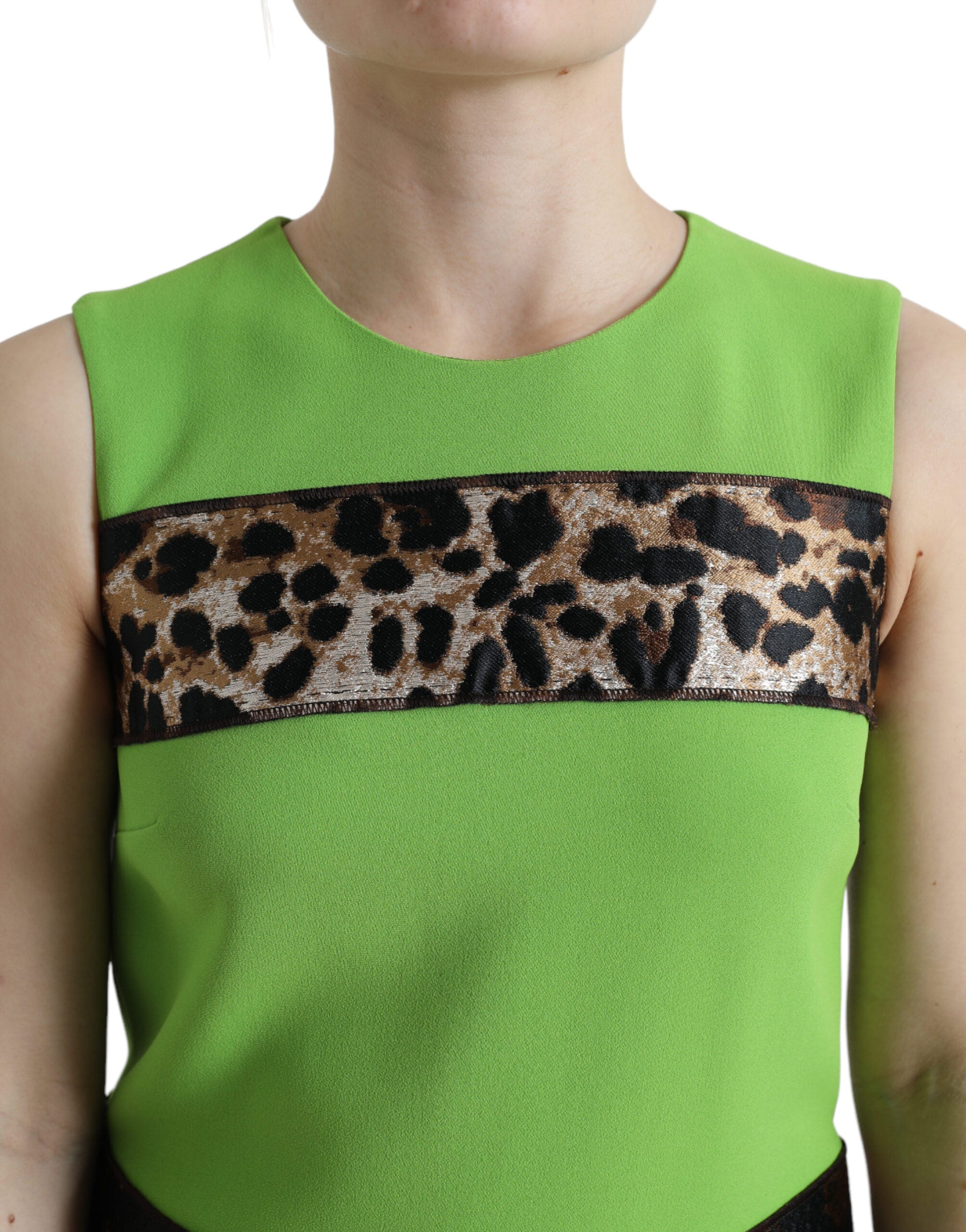Chic apple green sheath dress
