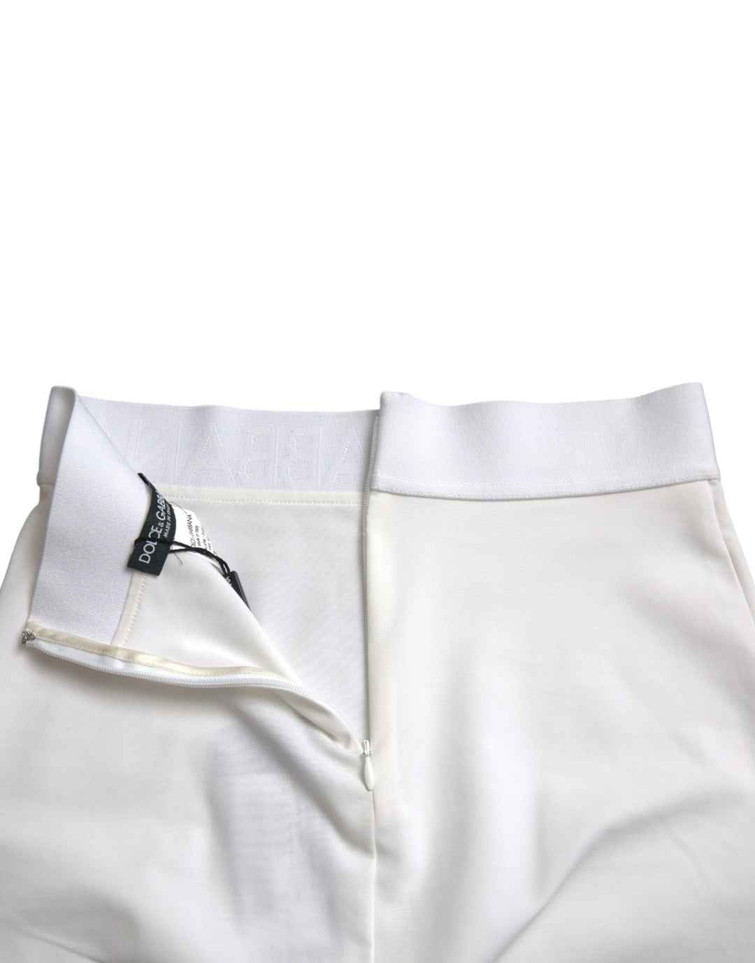 Elegant high-waisted pencil mini skirt