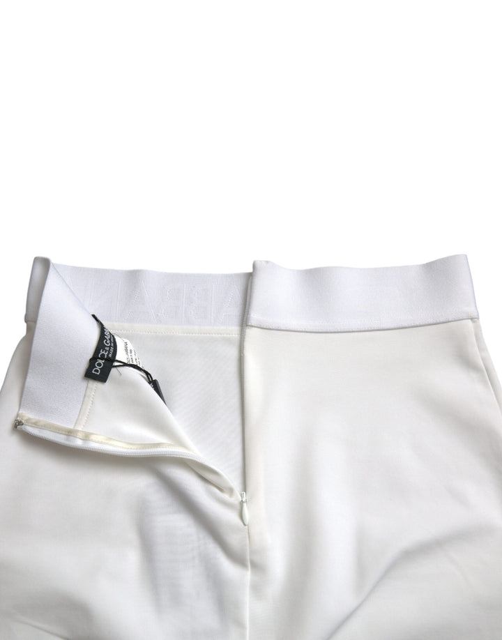 Elegant high-waisted pencil mini skirt