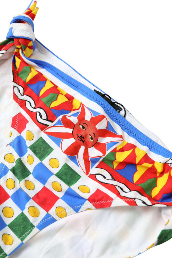 Multicolor Carretto Bottom Schwimmen Strandbekleidung Bikini