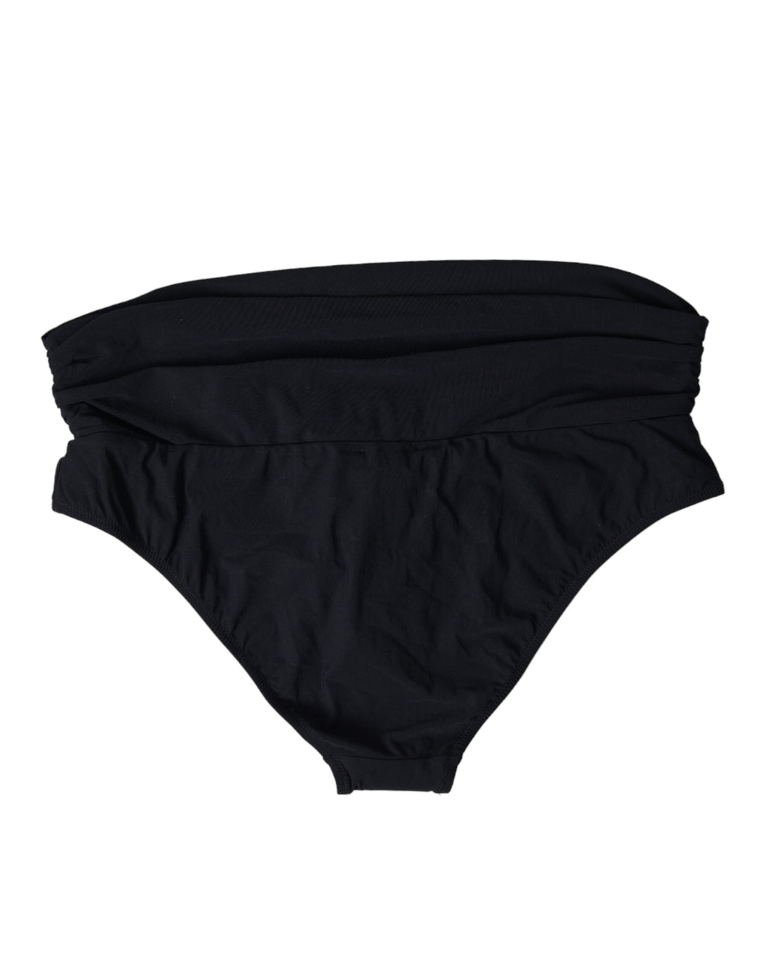 Schwarzer Nylon-Stretch-Badeanzug Slip Bottom Bikini