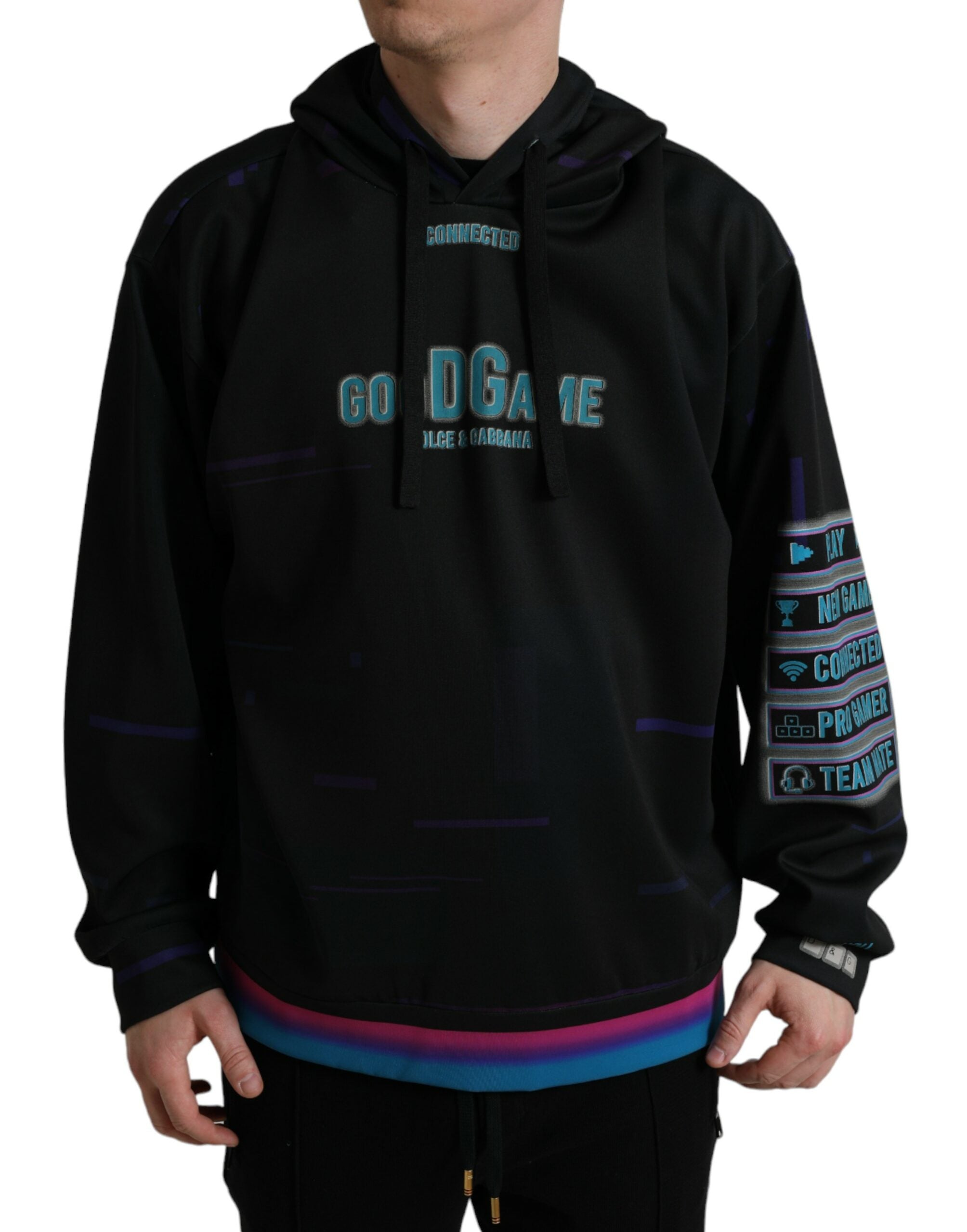 Elegant graphic print hoodie