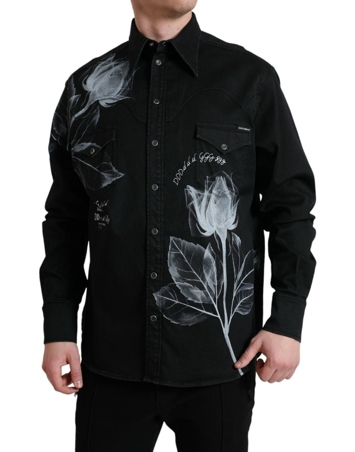 Elegant shirt with floral print