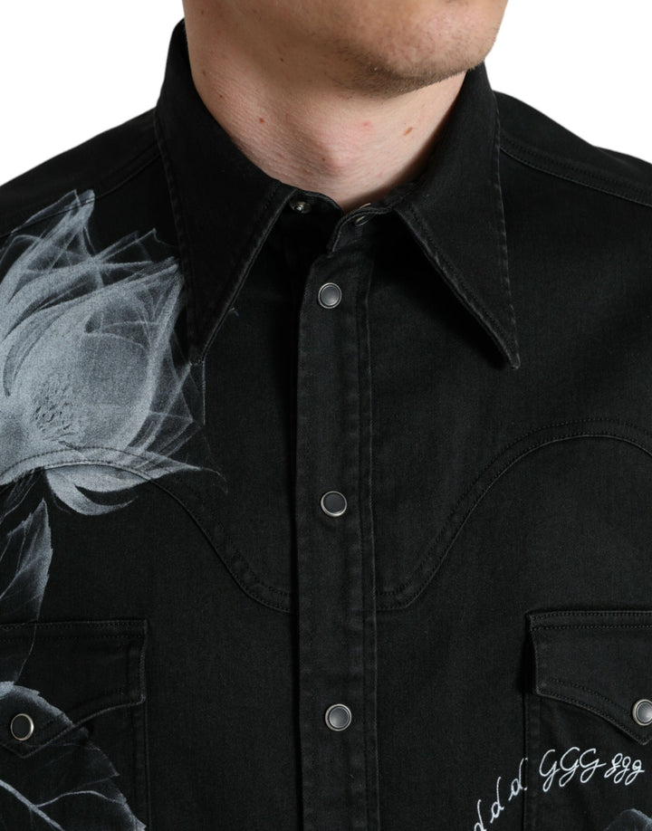 Elegant shirt with floral print