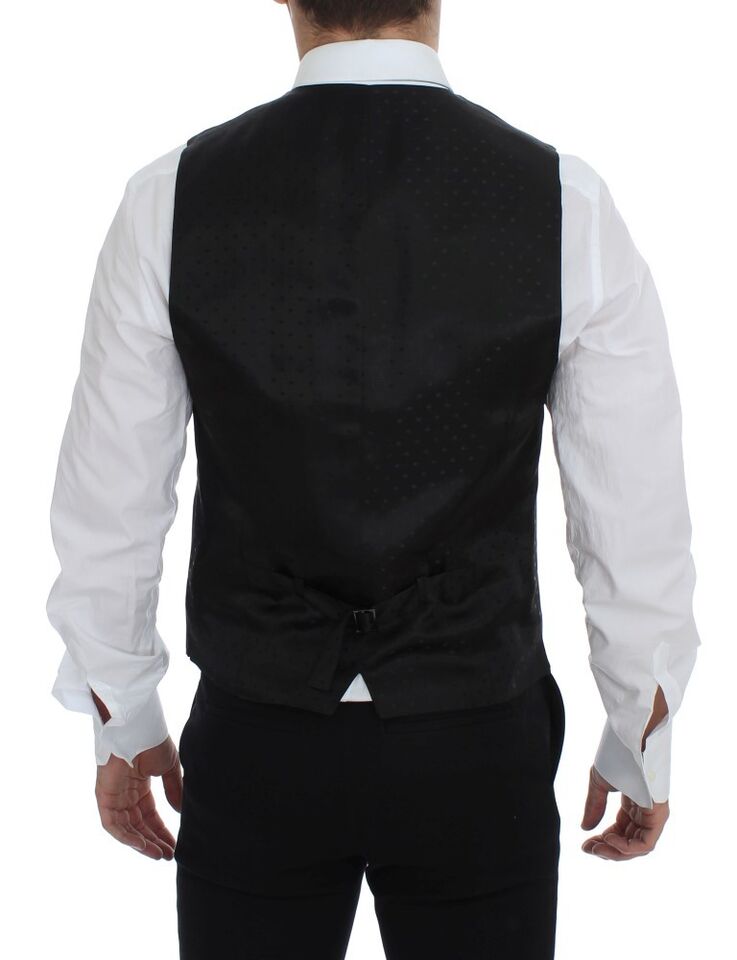 Elegante graue Weste aus Wolle für formelle Anlässe