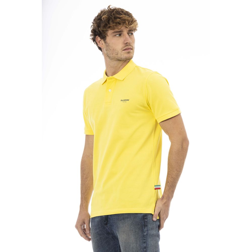 Gelbes Baumwoll-Poloshirt für Männer