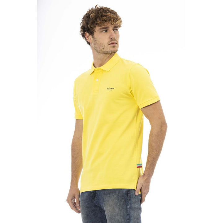 Gelbes Baumwoll-Poloshirt für Männer