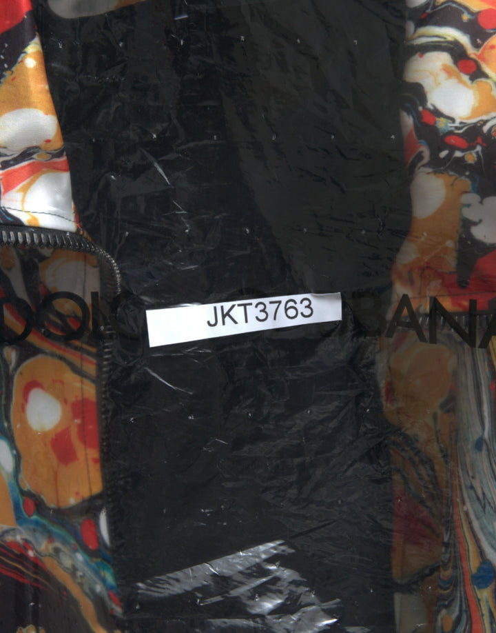 Colorful abstract bomber jacket