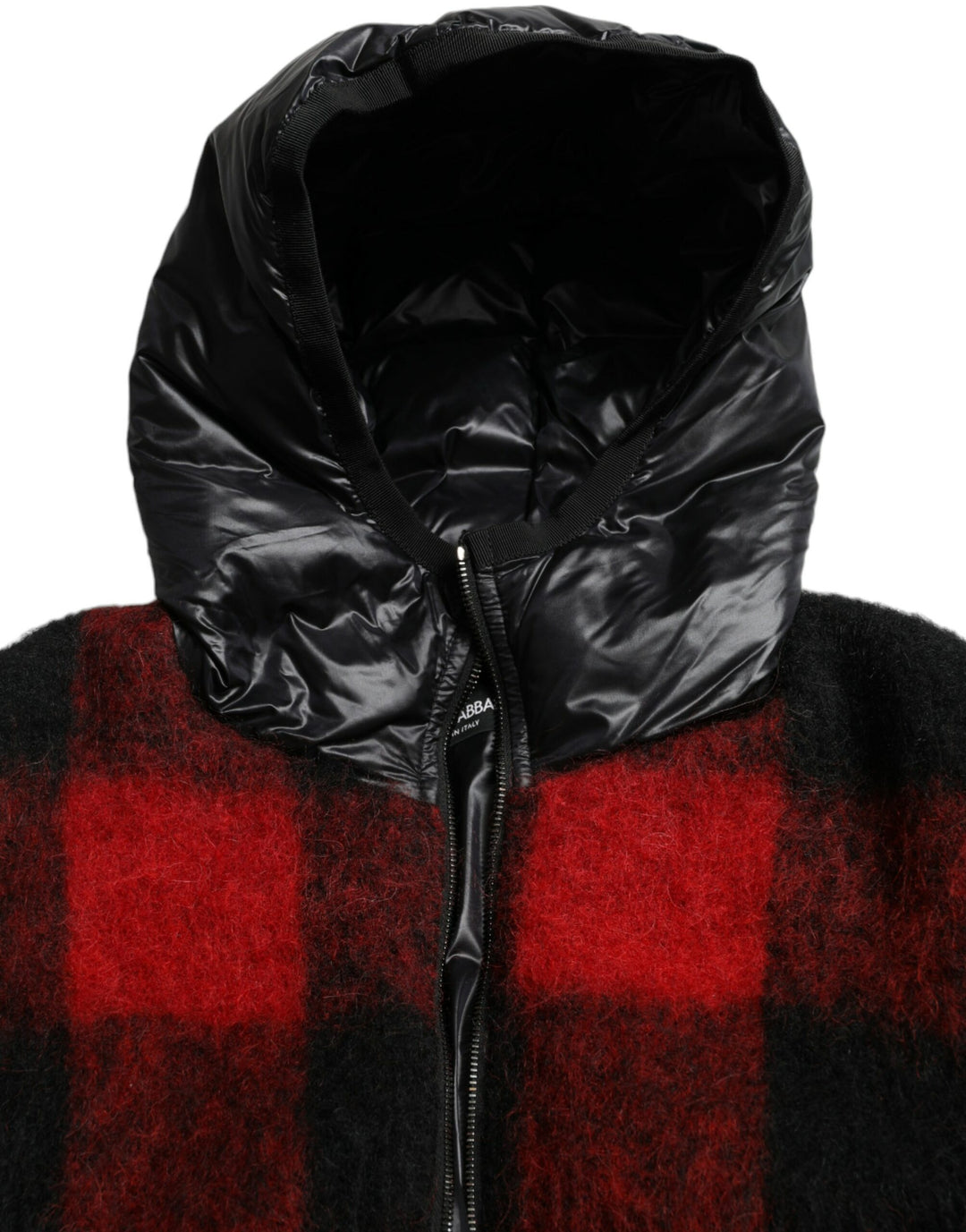 Elegant poncho jacket with buffalo check