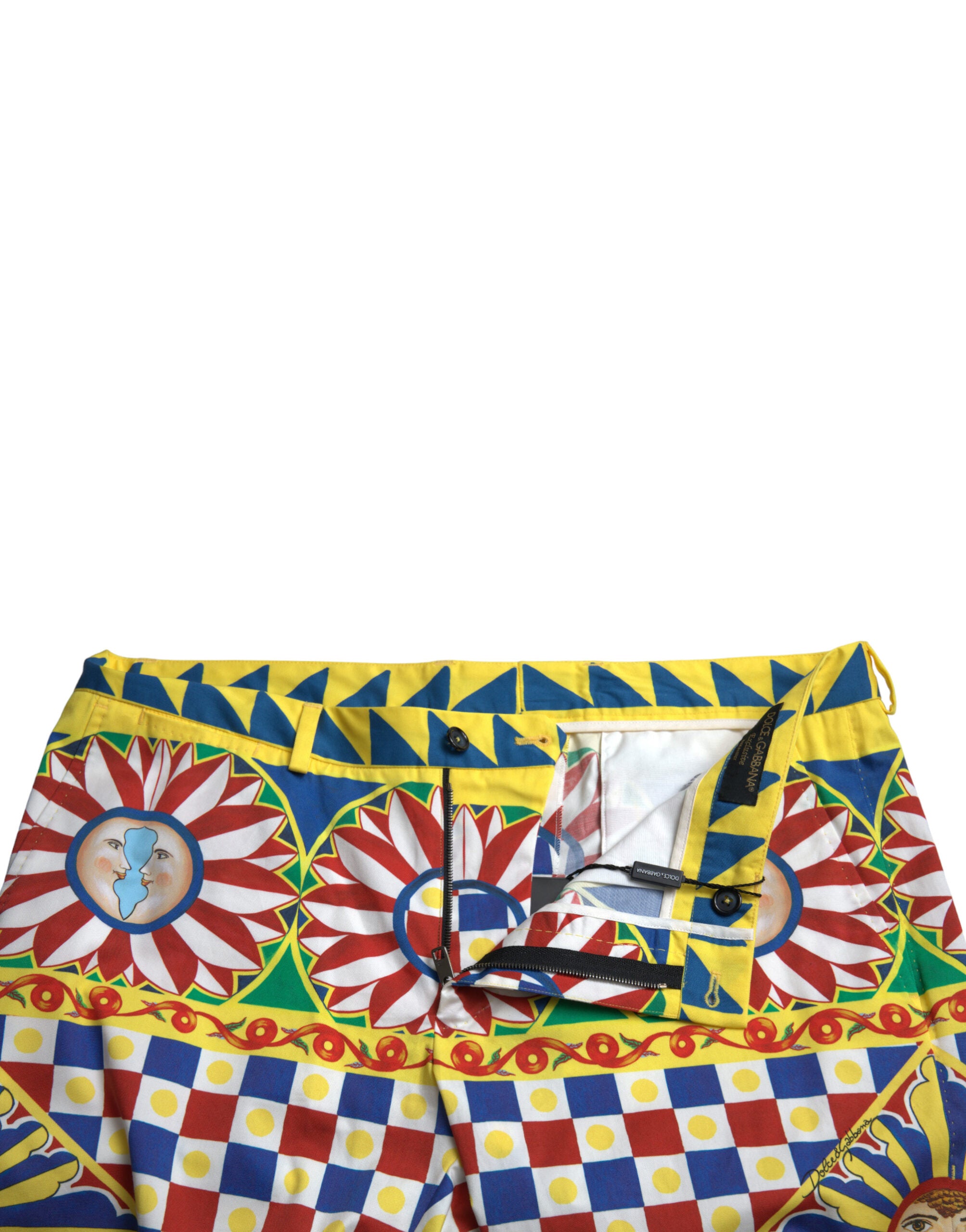 Bermuda shorts with multicolor print