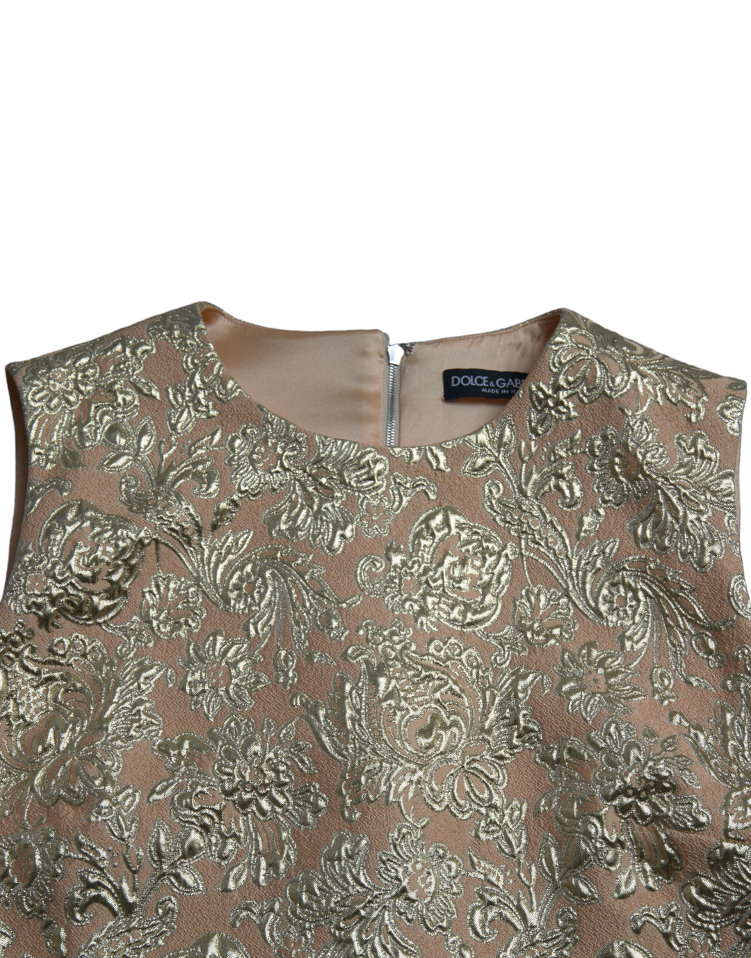 Elegant mini lurex jacquard dress