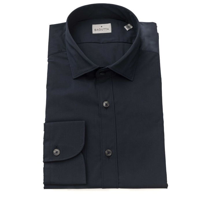 Blue cotton shirt for men
