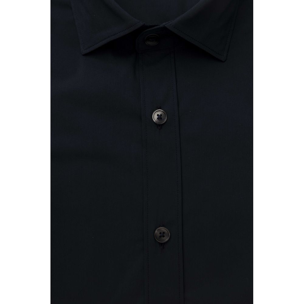 Blue cotton shirt for men