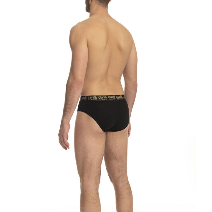 Black cotton briefs for men multibuy package